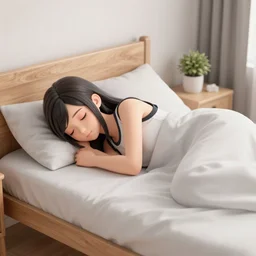 daz 3 d cloud and tifa sleep on a bed in a cozy room - poster by wlop, kiyohara tama, krenz cushart, masamune shirow, makoto shinkai, yanjun cheng. featured on pixiv, ghilbi studio, anime aesthetic, cold tones, artstation, vanitas, official art, gothic dark noise film photo