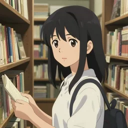 one single high school anime girl shopping on a old book store, pretty face, realistic shaded perfect face, fine details. anime. realistic shaded lighting by makoto shinkai, ilya kuvshinov giuseppe dangelico pino and michael garmash and rob rey, stanley artgerm lau, wlop, rossdraws, james jean, andrei riabovitchev, marc simonetti, krenz cushart, sakimichan, trending on artstation