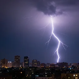 photograph of lightning