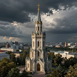 wizard's tower of zheleznovodsk, fantasy art, city landscapes, city photos