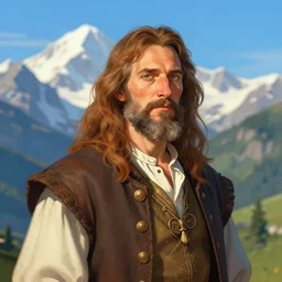 A beautiful portrait of the enduring master of the mountain, digital art by Eugene de Blaas and Ross Tran, vibrant color scheme, highly detailed, in the style of romanticism, cinematic, artstation, Greg rutkowski