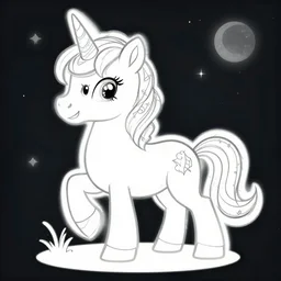 fantasy unicorn coloring page