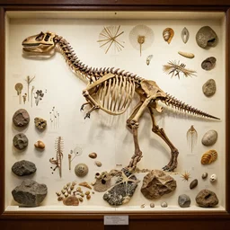 paris old building museum from 1 6 0 0, paleontology and comparative anatomy gallery, largest collections in the world, consisting of herbariums, meteorites, micro - organisms, dinosaur, vertebrae, molluscs, rocks, very details, by james gurney