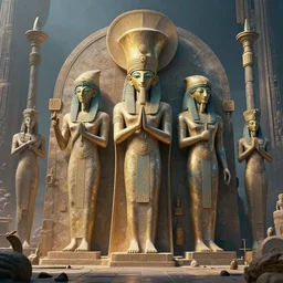 symmetry!! they prayed to the ancient anunaki gods, ancient astronauts, very detailed, perfect composition, perfect lighting, 4 k, trending on artstation, greg rutkowski, derek zabrocki, artgerm, cgsociety, octane render