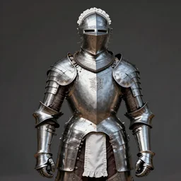 Heavy plate armor, French maid-inspired, fantasy