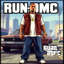 Run-DMC in GTA V, cover art, no text