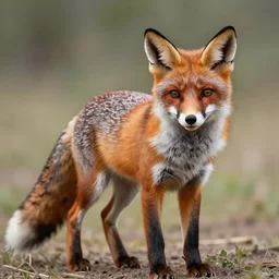 a hyper realistic drawing of a fox as digital art