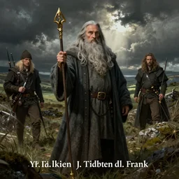 gandalf in the shire by j. r. r tolkien, brothers hildebrandt, frank frazetta