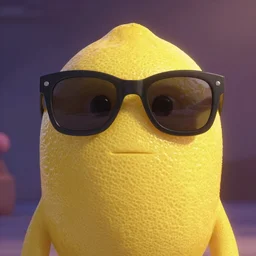 lemon wearing sunglasses Pixar movie