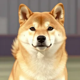 portrait of a shiba inu,GTA V cover art by stephen bliss