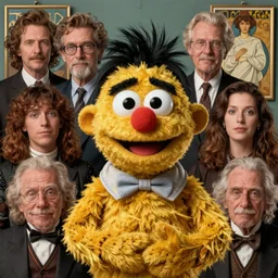 portrait of jim carrey as a muppet, by giuseppe arcimboldo and paul barson and annie leibovitz and faith yata and artgerm and alphonse mucha, photorealistic, f 1. 8, soft lightning, high detail, 8 k