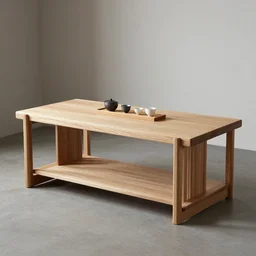 wooden furniture designed by tadao ando for the tea drinking ceremony