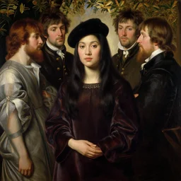 a beautiful painting of ngoc trinh by john everett millais and dante gabriel rossetti and john collier and john william waterhouse, preraphaelite, detailed, trending on artstation, hd, masterpiece