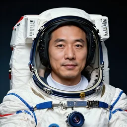epic professional digital corporate headshot photo of asian astronaut, 4 5 mm lens, facing front, by neal adams and joelle jones artstation, cgsociety, wlop, epic, much wow, much detail, gorgeous, detailed, cinematic, masterpiece