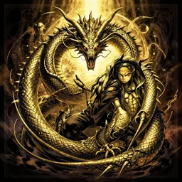 album cover art for the ouroboros lindwurm akihiko yoshida