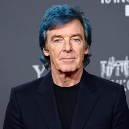 paul mccartney with blue hair