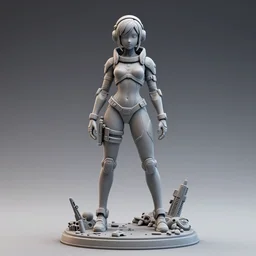 A space-girl, 1/6 320mm resin figure model kit, cyberpunk unpainted