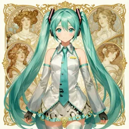portrait of disney hatsune miku!!!!!!!!!!, intricate, elegant, highly detailed, digital painting, artstation, concept art, smooth, sharp focus, illustration, art by artgerm and greg rutkowski and alphonse mucha and uang guangjian and gil elvgren and sachin teng and wlop, symmetry!!