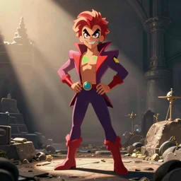 rupaul as a villain in captain planet, animated, cartoon