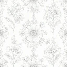 ornate decorative floral pattern background, digital asset, line art, watercolour, pretty flowers, leaves, pbr, 8 k, 3 0 0 dpi, in the style of cath kidston, emma bridgewater and paperchase