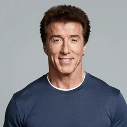 color portrait of sylvester stallone