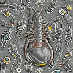 a shoe designed after a centipede , concept art, trending on artstation 3D.