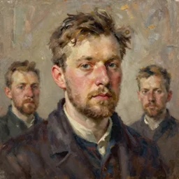 portrait of a polish man ( 3 5 ) from poland in 2 0 2 1, an oil painting by ross tran and thomas kincade