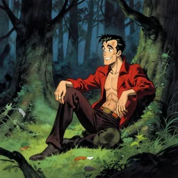 darwyn cooke bernie wrightson guido crepax will eisner alex toth bill ward bob clampett matte painting concept art kirby sitting in whispy woods