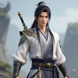xianxia hero, detailed, realistic, octane render 8 k