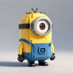 minion made out of voxels