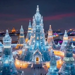 a professional photographic view picture of a city made of ice ,photographic filter unreal engine 5 realistic hyperdetailed 8k ultradetail cinematic concept art volumetric lighting, fantasy artwork, very beautiful scenery, very realistic painting effect, hd, hdr, cinematic 4k wallpaper, 8k, ultra detailed, high resolution, artstation trending on artstation in the style of Albert Dros glowing rich colors powerful imagery