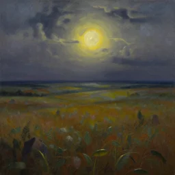 landscape, arthur hughes, conceptual art, oil fantasy, hyperdetalized, dramatic light, 8 k