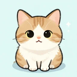 drawing of a cute cat