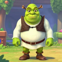 shrek as a character in super mario 6 4