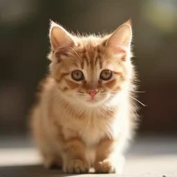 extremely fuzzy red kitten against sunlight, created by Mike Winkelmann