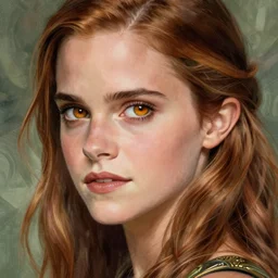 Emma Watson as a nature prophet, sci-fi, amber eyes, face, long hair, fantasy, intricate, elegant, highly detailed, digital painting, artstation, concept art, smooth, sharp focus, illustration, art by artgerm and greg rutkowski and alphonse mucha