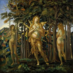 The most beautiful and majestic and glorious Trees, oil on canvas, by Sandro Botticelli, by Greg Rutkowski, trending on ArtStation, concept art, masterpiece, detailed, cinematic composition, rule of thirds, 8K, no frames, no humans, no animals,