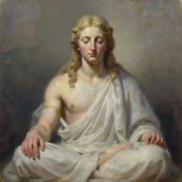 a beautiful oil painting of god, trending on artstation