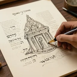 constructed script inspired by hebrew and khmer