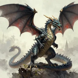 a dragon by Greg Rutkowski, 8k