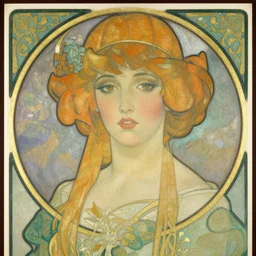 portrait art nouveau