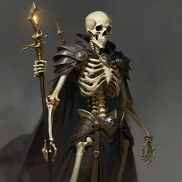 bonespeaker enforcer, beautiful and detailed 4 k digital painting of a skeletal wizard by anato finnstark and bayard wu, trending on artstation
