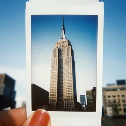 empire state building, disposable kodak photo