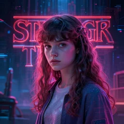 come on, come on, darling,, stranger things, the upside down, cyberwave, vector graphics, cinematic, photorealistic, artstation, highly detailed, volumetric lighting