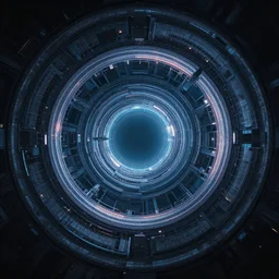 cyberpunk circular ring structure, by andreas rocha, symmetrical, centre focus