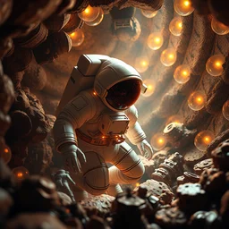 wonderful astronaut of hive, intricate details, volumetric illumination, 3 d, cinematic