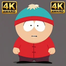 Eric Cartman from south park realistic, 4k award winning photography portrait