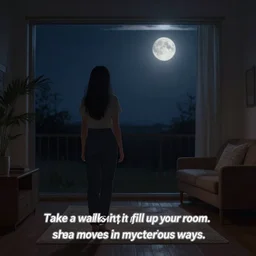 take a walk with your sister the moon. let her pale light in to fill up your room. she moves in mysterious ways.