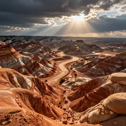 scenic views in this National Park made of baking ingredients