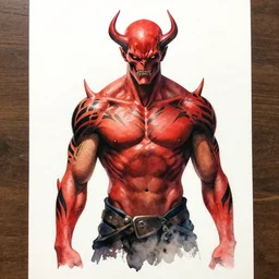 immortal Physique Portrait Aziz ansari dusk til dawn tribal tattoos Overdrive suikoden Portrait of Red Titan being cursed Donato Giancola Jeff Simpson stamp watercolor